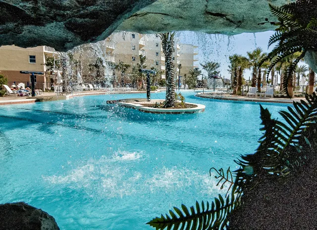 a view of a terrace with sitting area