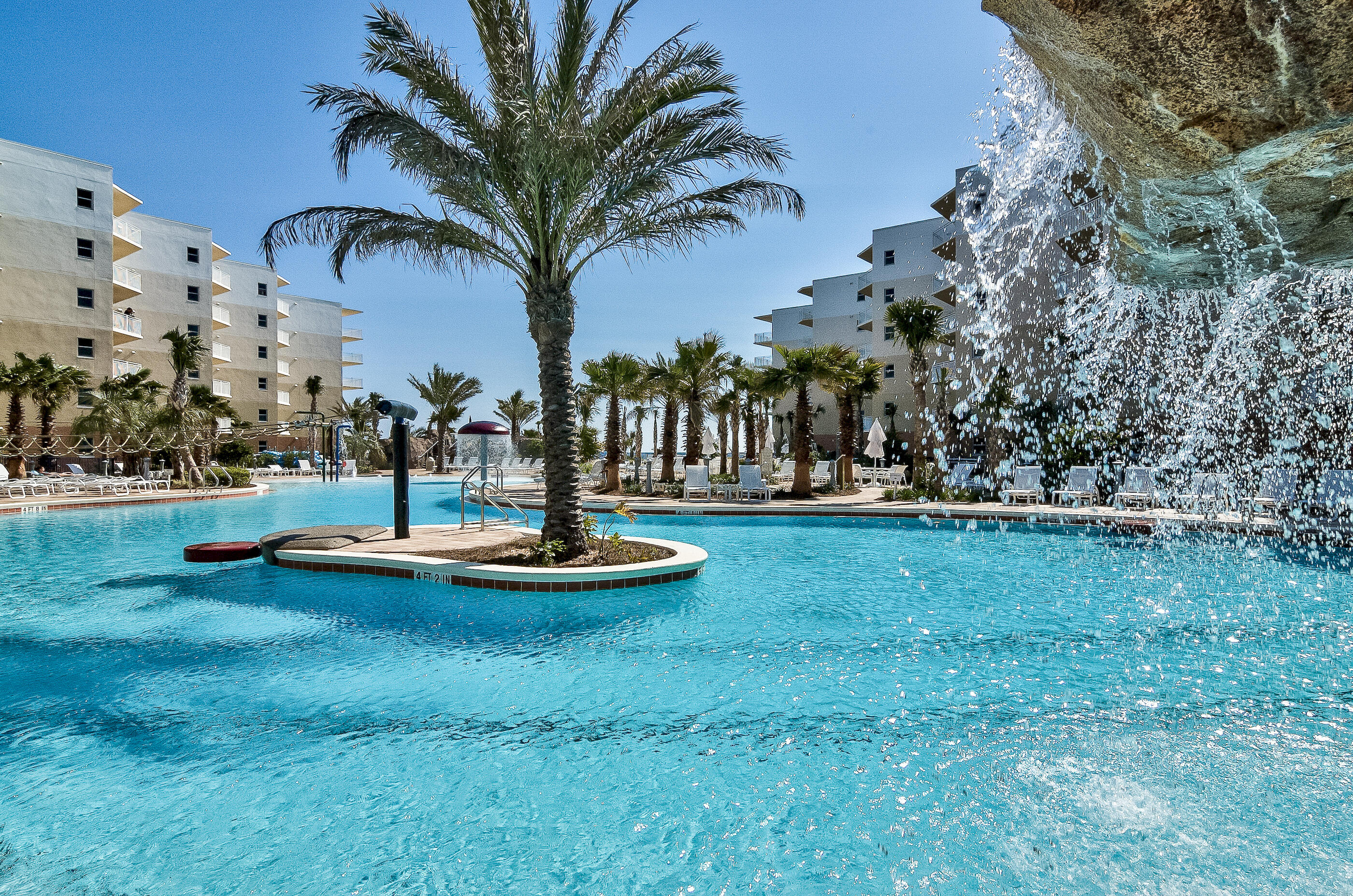 1110 Santa Rosa Boulevard, Unit C500 Fort Walton Beach, FL 32548 - Photo 47 of 59 a view of a yard with a fountain