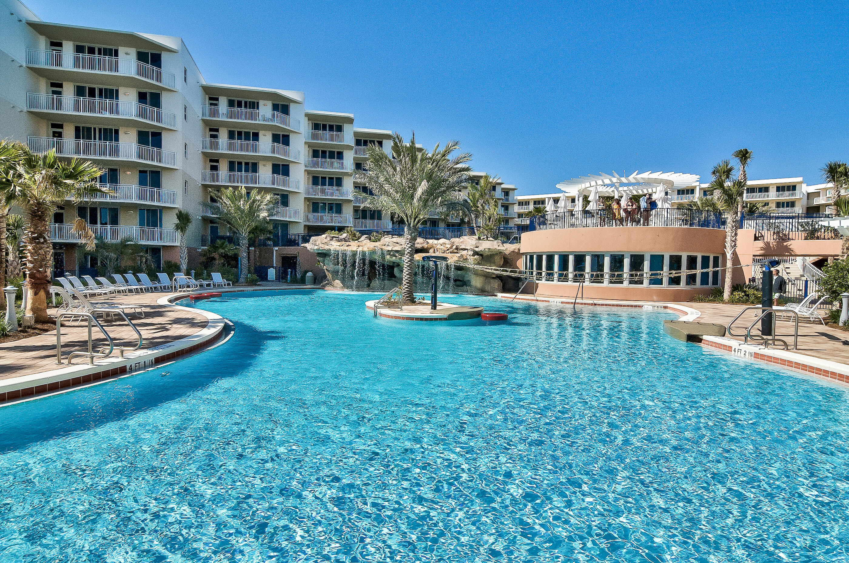 1110 Santa Rosa Boulevard, Unit C500 Fort Walton Beach, FL 32548 - Photo 49 of 59 a view of a swimming pool with a patio