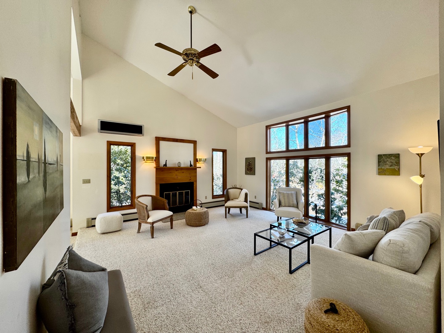 103 Meadow View Road Oak Bluffs, MA 02557 - Photo 1 of 26 a living room with furniture ceiling fan and a flat screen tv