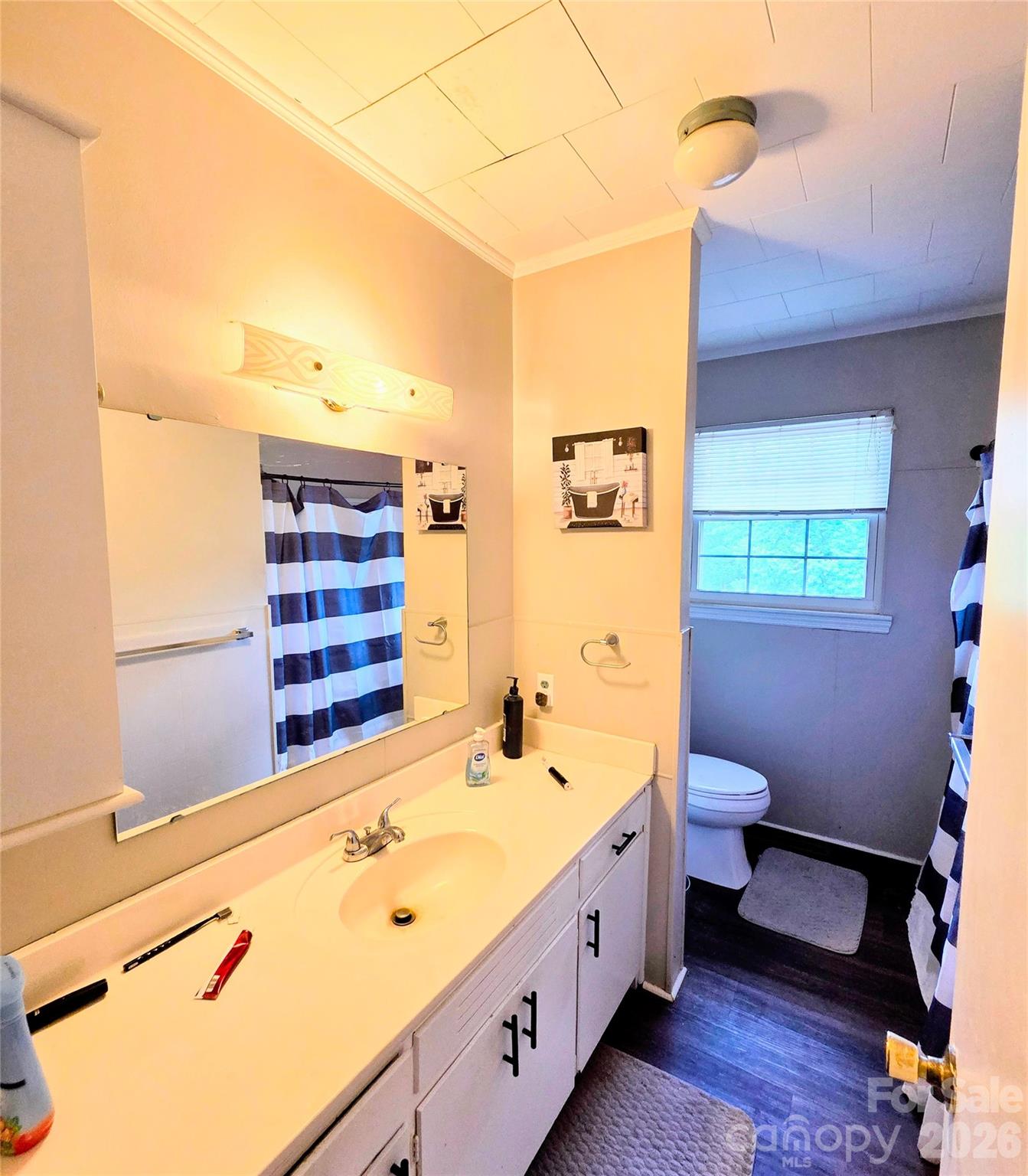 613 Judy Street Albemarle, NC 28001 - Photo 9 of 15 a bathroom with a double vanity sink toilet and shower