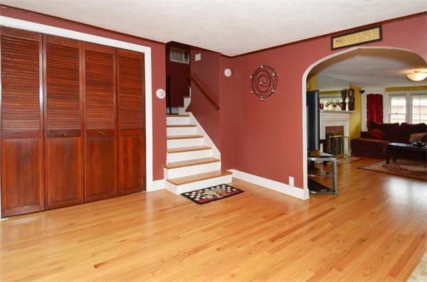 32 Pickman Road Salem, MA 01970 - Photo 6 of 26 a view of an entryway with wooden floor and stairs