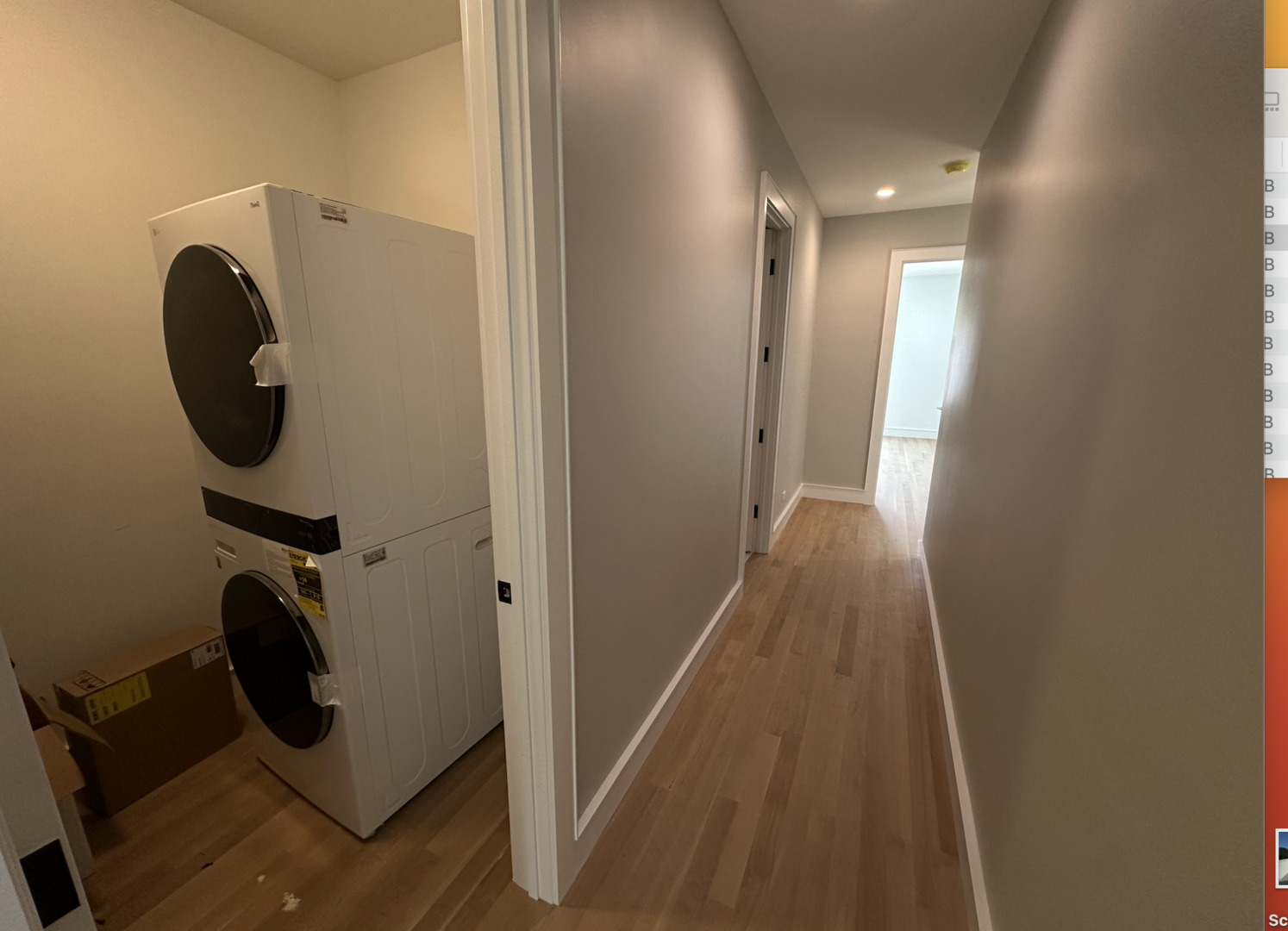 4243 North Damen Avenue, Unit 1F Chicago, IL 60618 - Photo 24 of 42 a view of a hallway with wooden floor