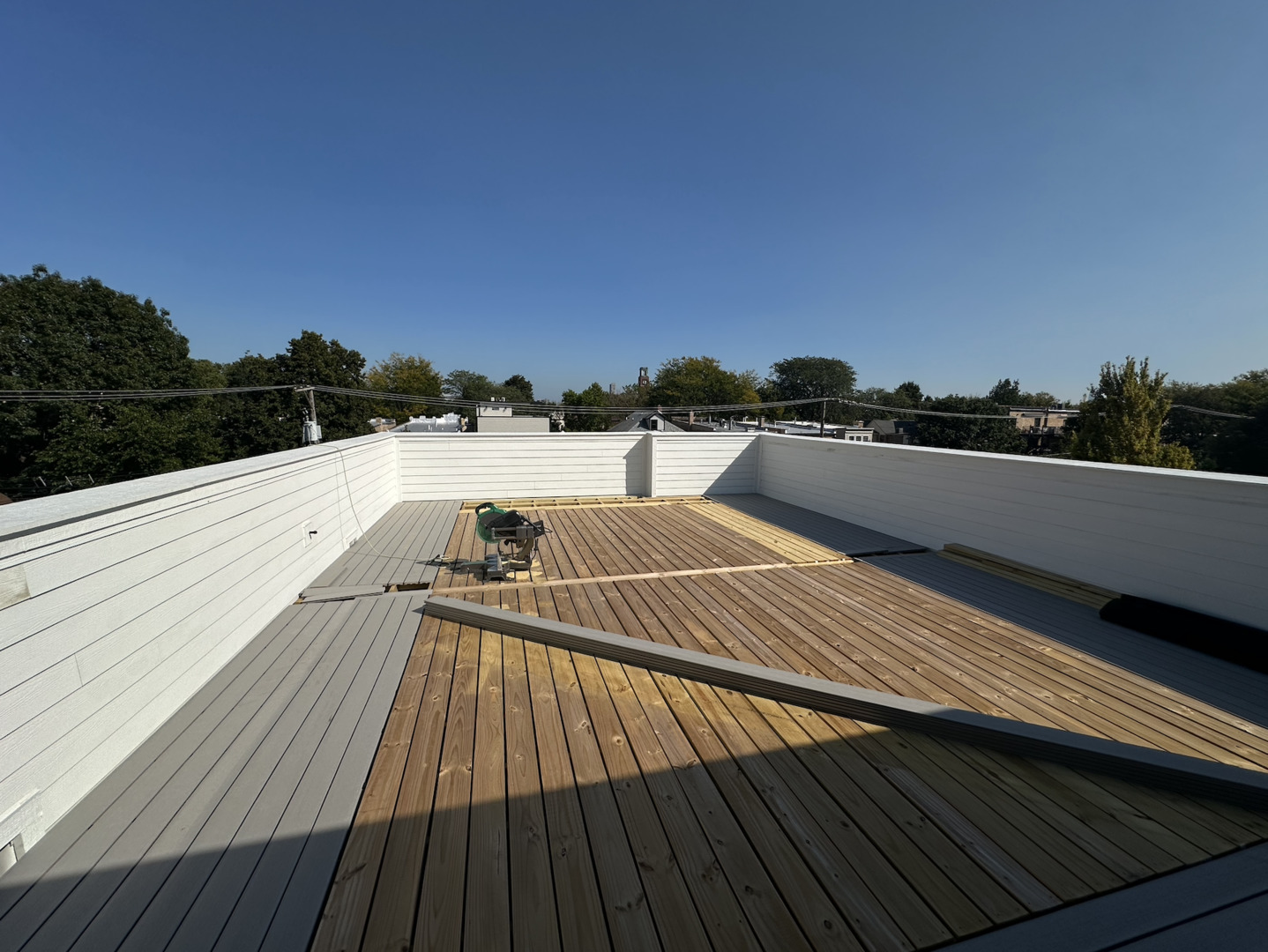 4243 North Damen Avenue, Unit 1F Chicago, IL 60618 - Photo 39 of 42 a view of a balcony with wooden floor and outdoor space