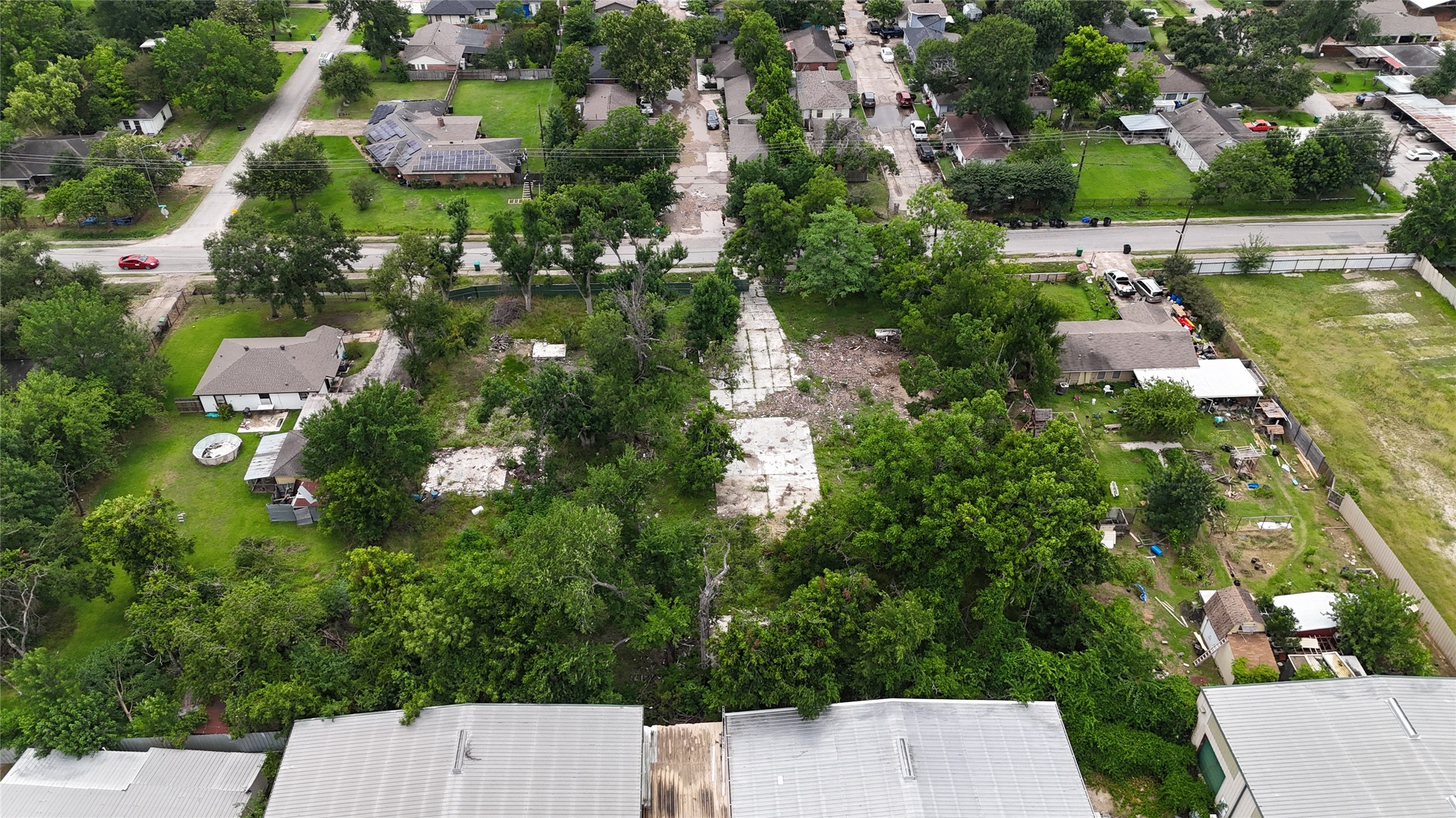 1918 Ojeman Road Houston, TX 77080 - Photo 21 of 22 an aerial view of a house with swimming pool outdoor seating and yard
