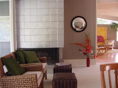 706 Del Ganado Road San Rafael, CA 94903 - Photo 2 of 9 a living room with furniture and a fireplace
