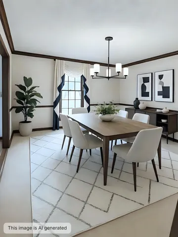 an empty room with a fireplace