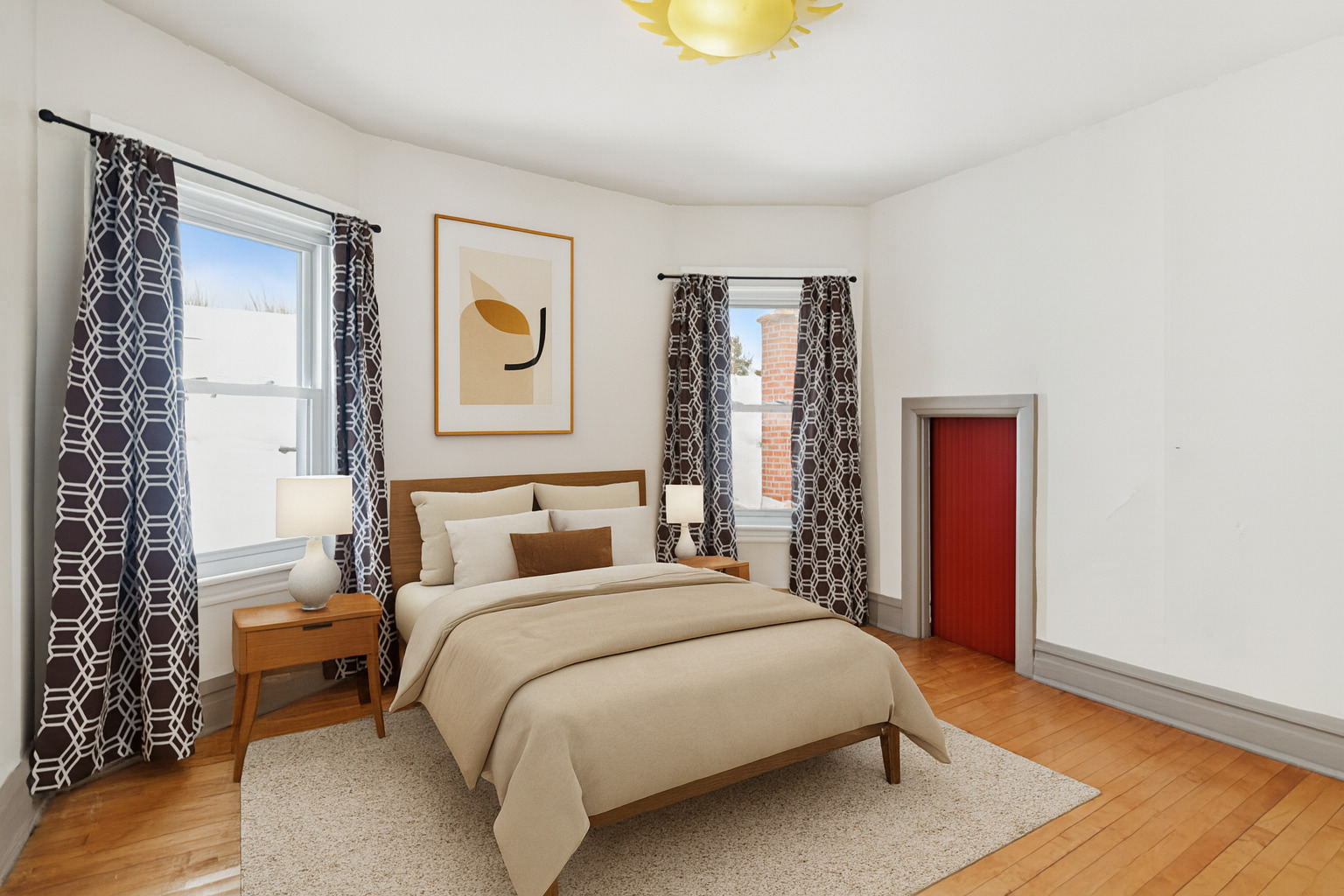 5218 West Patterson Avenue Chicago, IL 60641 - Photo 20 of 29 a bedroom with a bed and a painting on the wall