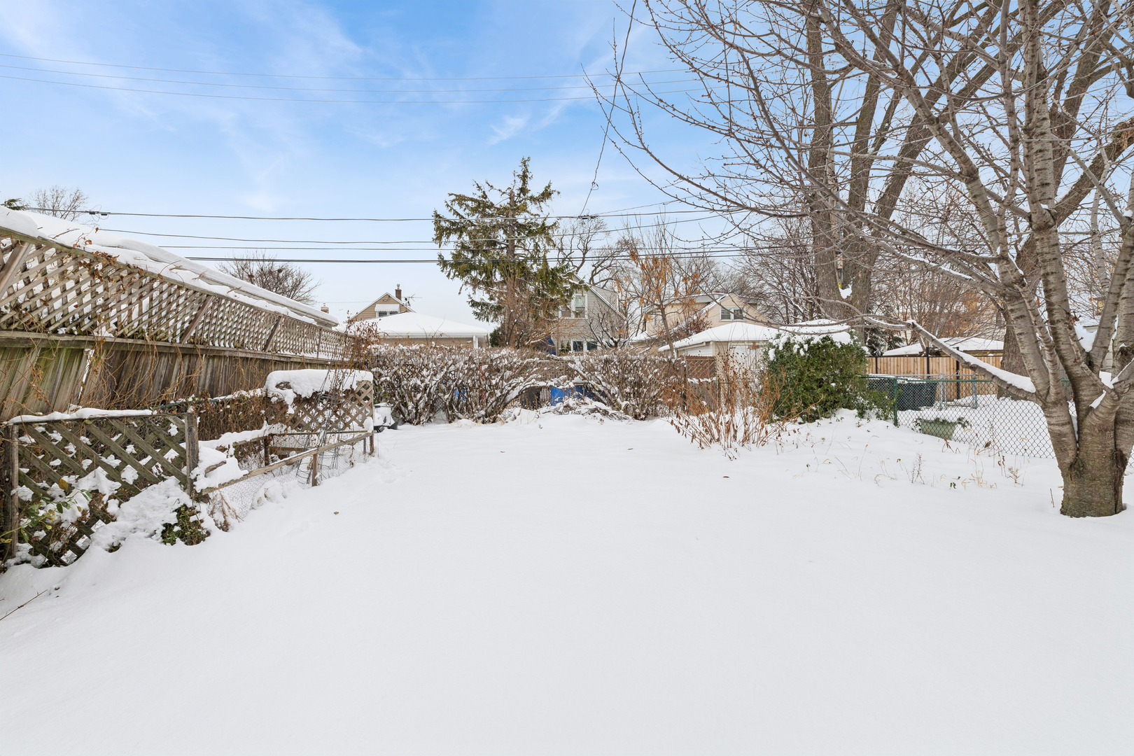 5218 West Patterson Avenue Chicago, IL 60641 - Photo 24 of 29 a view of a yard covered in snow