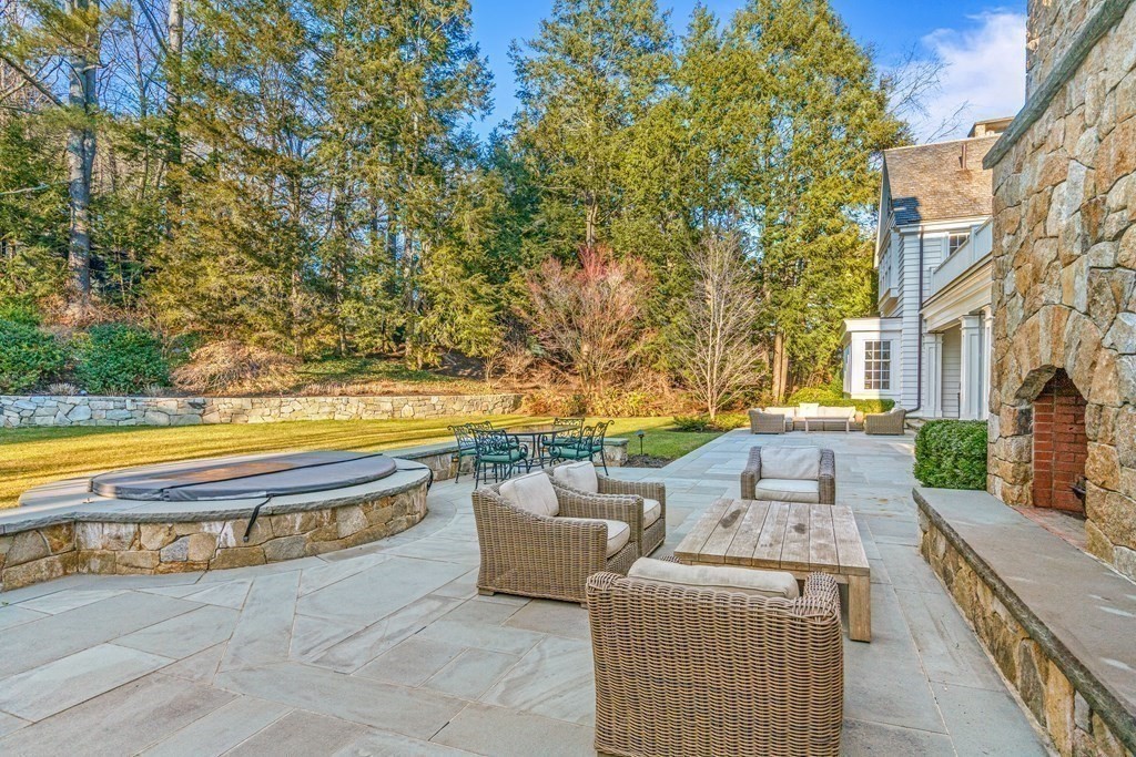 15 Valley Road Wellesley, MA 02481 - Photo 39 of 42 a view of swimming pool with outdoor seating and yard