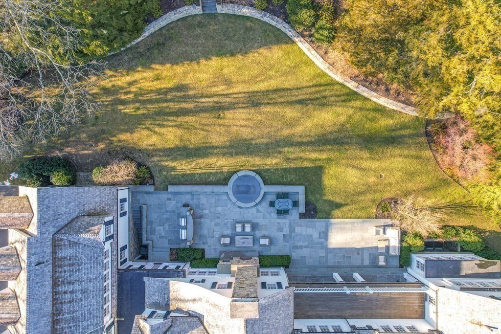 15 Valley Road Wellesley, MA 02481 - Photo 40 of 42 an aerial view of a house with a swimming pool