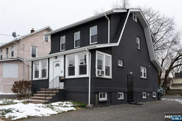 a front view of a house