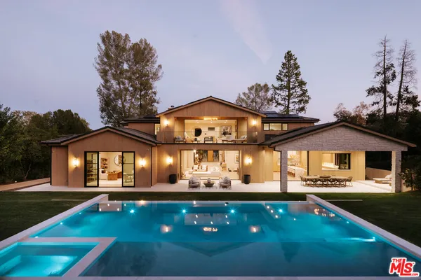 a view of a hallway with a couch