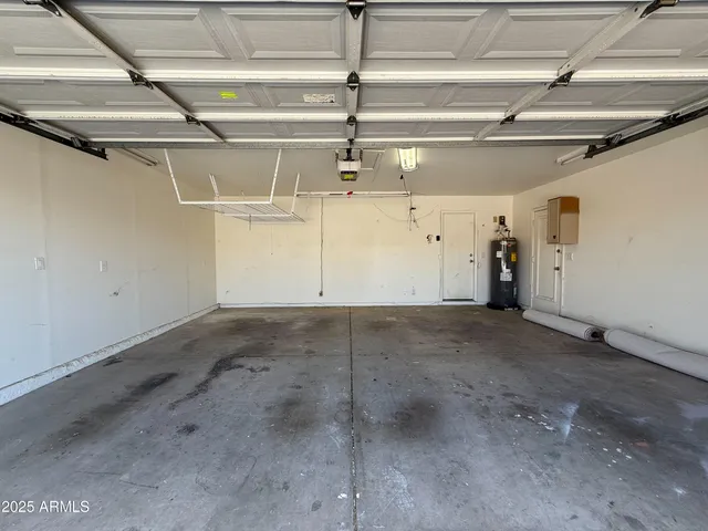 a view of a room with racks