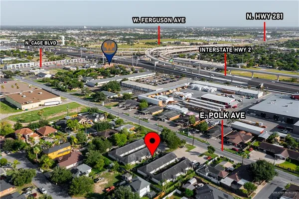 an aerial view of tennis pool patio and outdoor seating