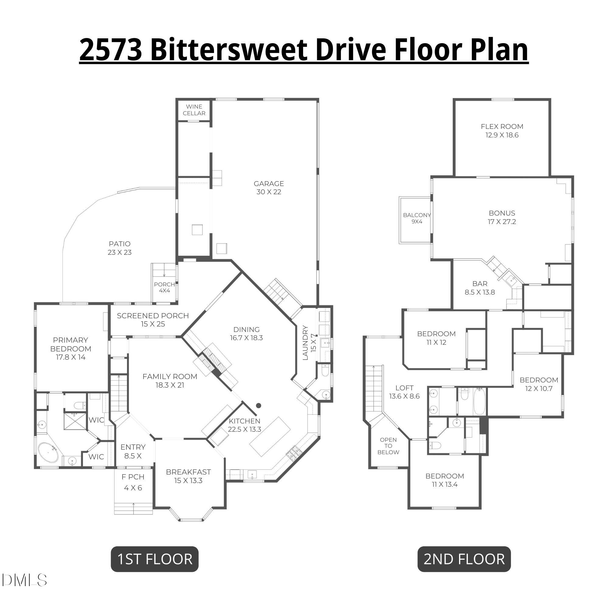 2573 Bittersweet Drive Durham, NC 27705 - Photo 68 of 68 2573 Bittersweet Drive Floorplan