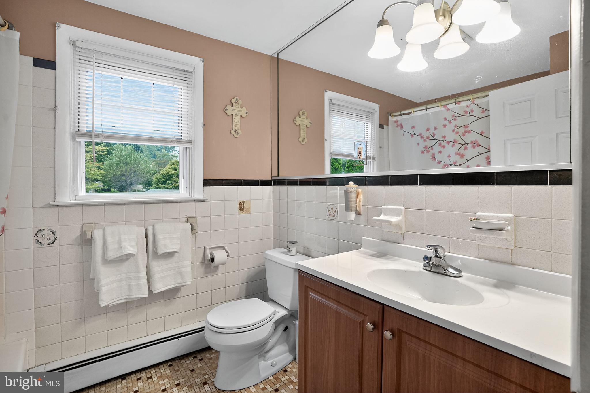 719 Pine Ridge Road Media, PA 19063 - Photo 19 of 29 a bathroom with a sink a toilet and a mirror