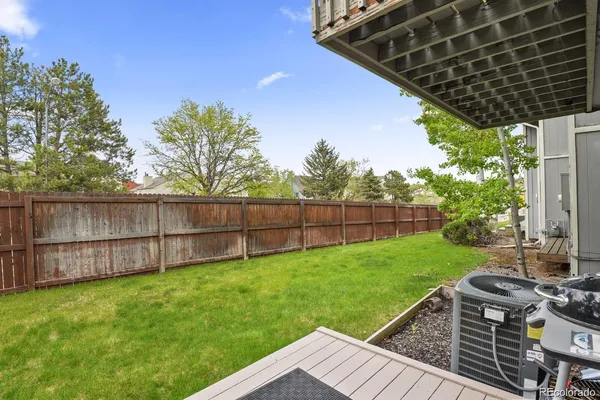 a view of a backyard with a garden
