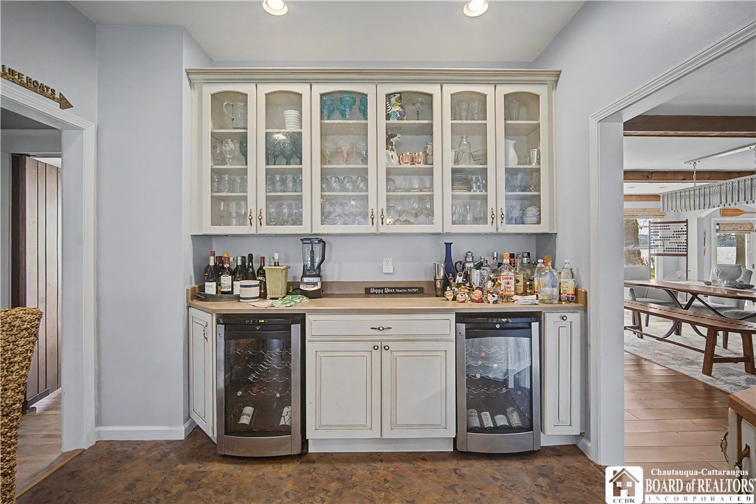 3756 Heineman Road Ellery, NY 14742 - Photo 14 of 48 Bar area with 2 wine coolers