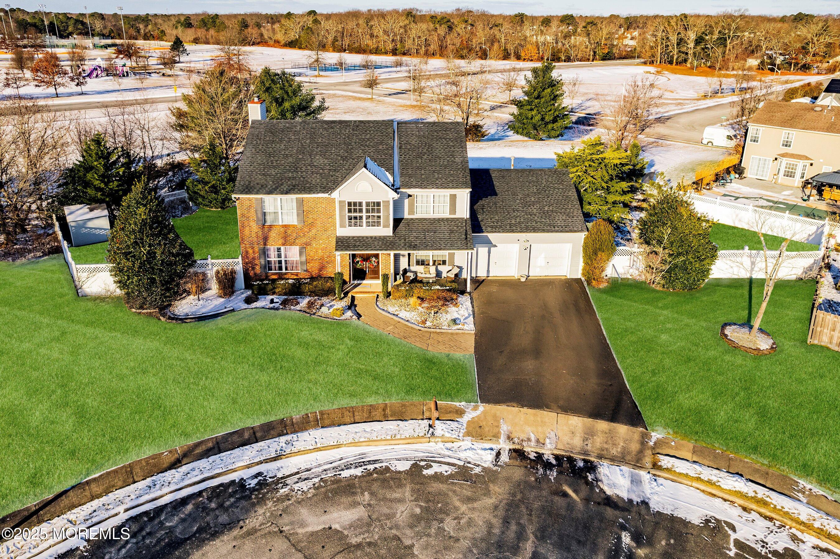 58 Crater Lake Road Howell, NJ 07731 - Photo 2 of 42 7-Front Aerial Low GRASS