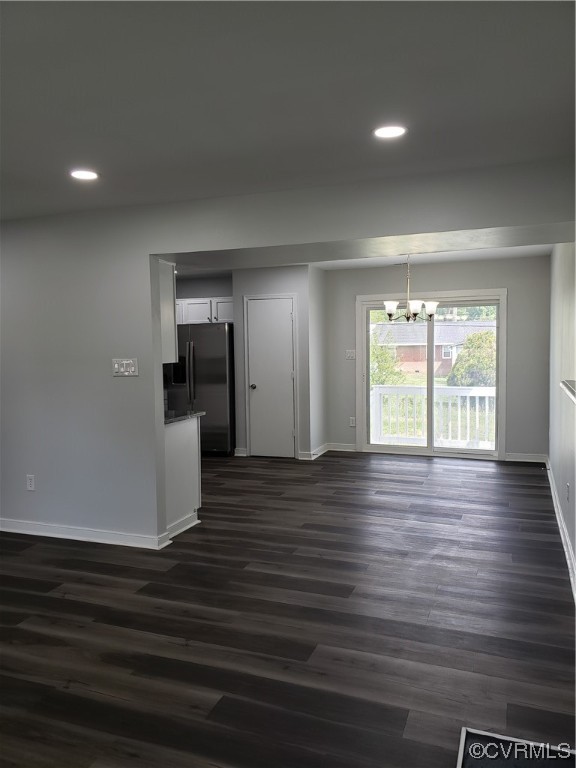 Living Room into the Dining Room