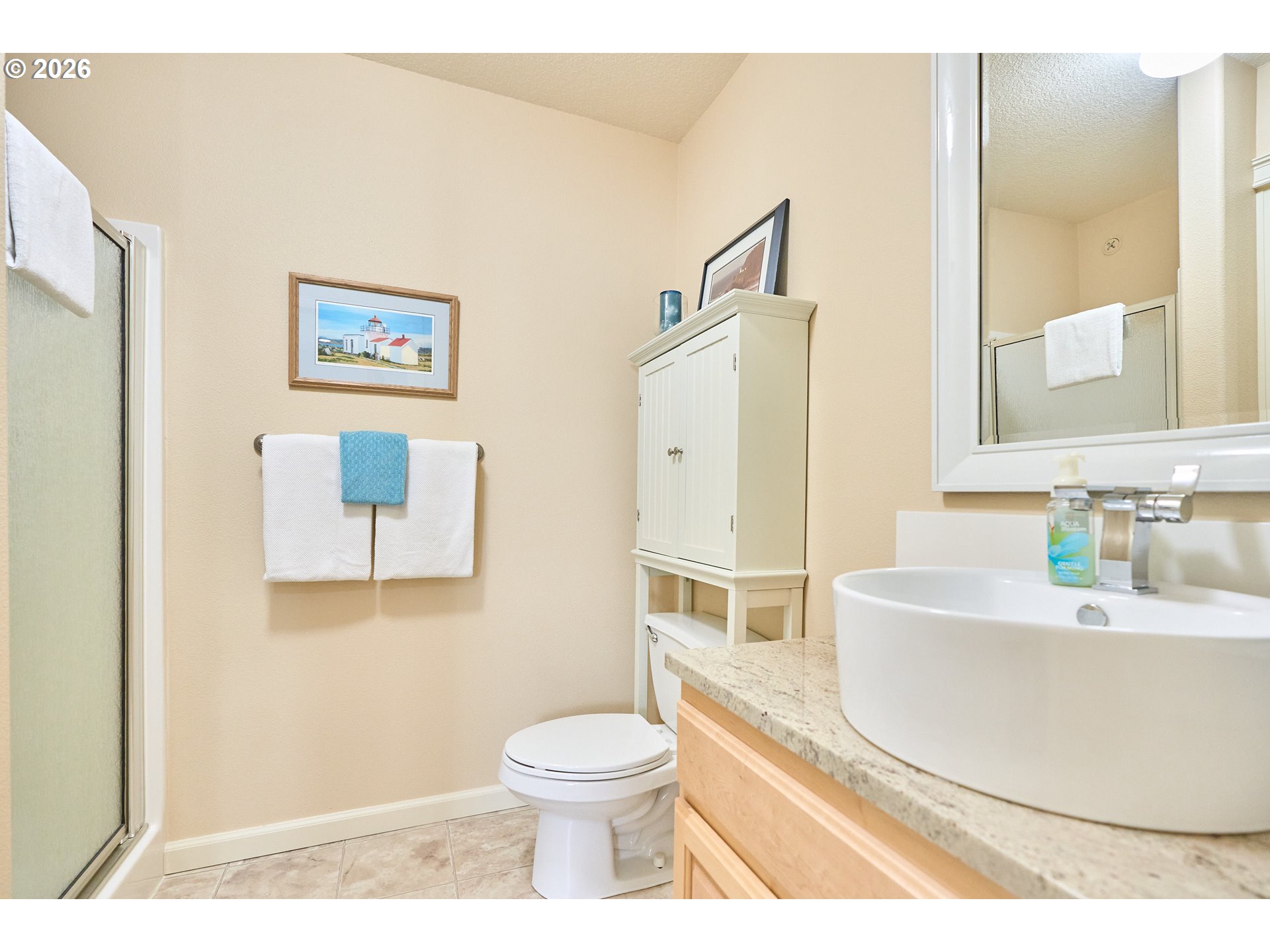 2120 Northwest Fargo Loop Camas, WA 98607 - Photo 42 of 42 a bathroom with a sink a toilet and shower