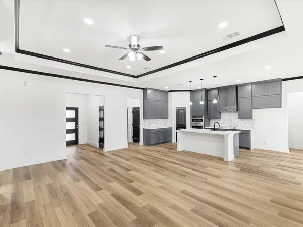 an aerial view of residential house with outdoor space