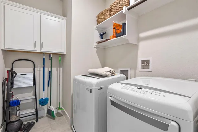 a view of a balcony with wooden floor