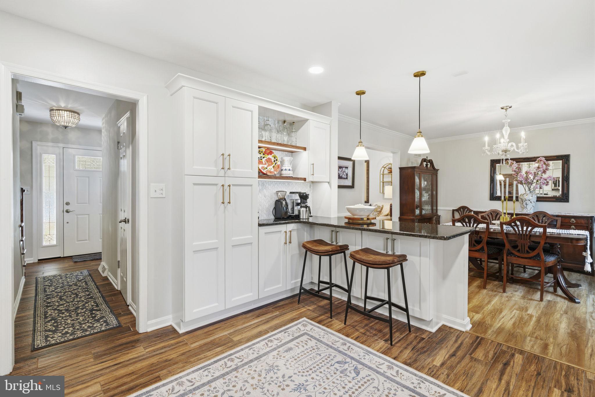502 North Shamrock Road Bel Air, MD 21014 - Photo 12 of 46 Breakfast bar w/ pendants & pantry