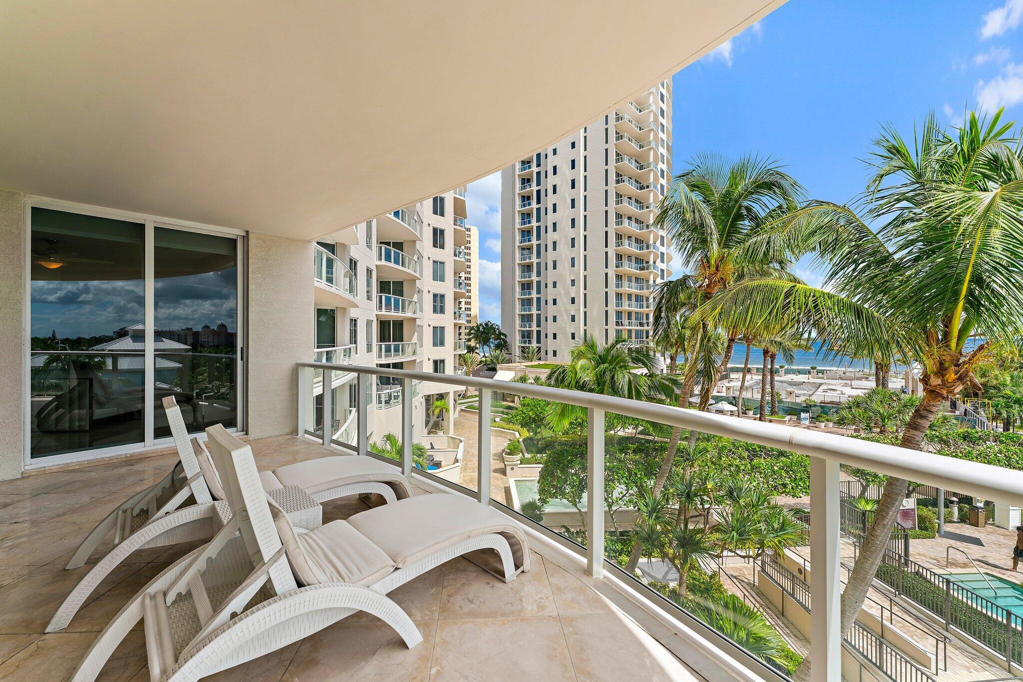 2700 North Ocean Drive, Unit 304B Singer Island, FL 33404 - Photo 42 of 91 a view of balcony with furniture