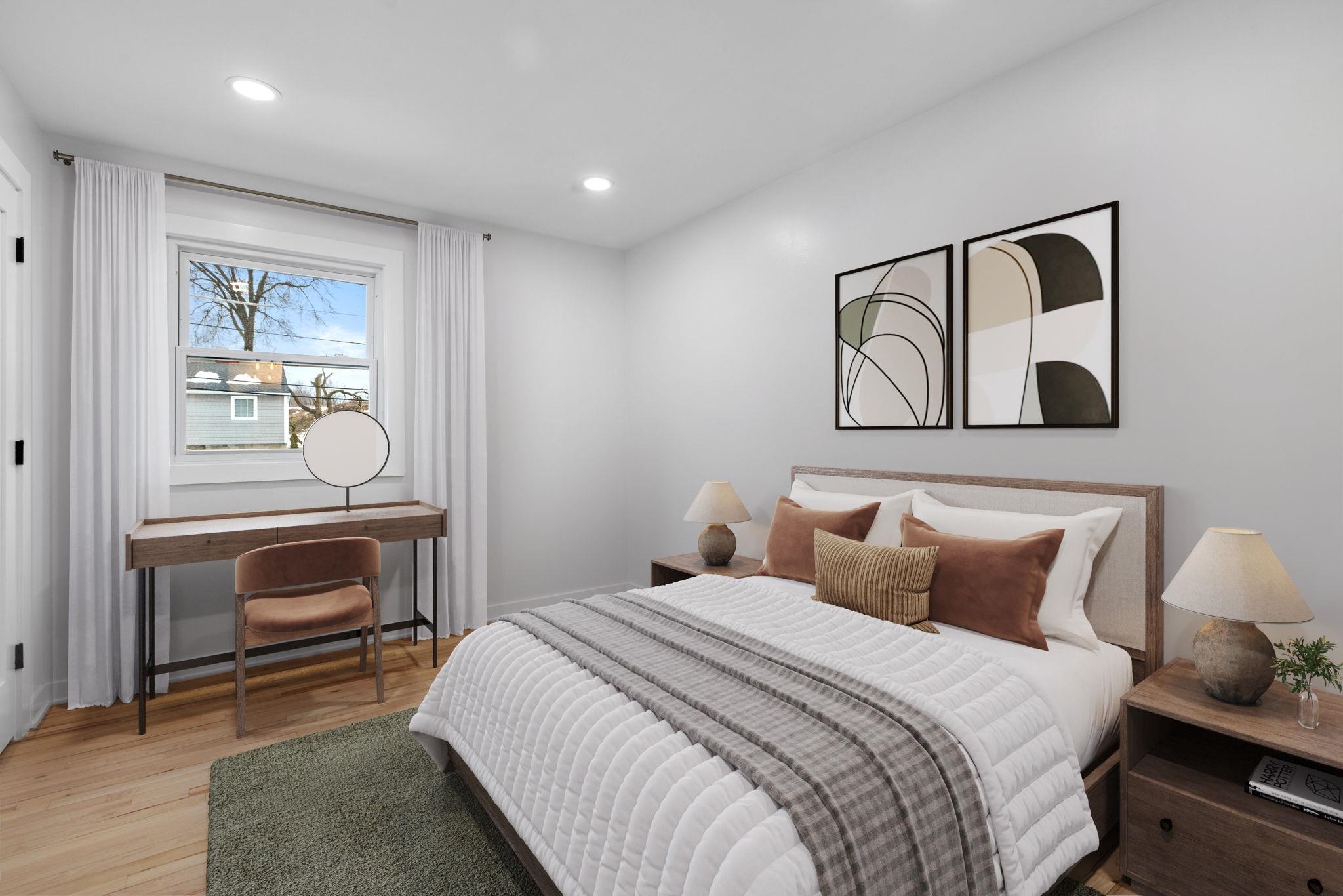 125 Rutgers Place Clifton, NJ 07013 - Photo 20 of 36 a bedroom with a bed and a painting on the wall