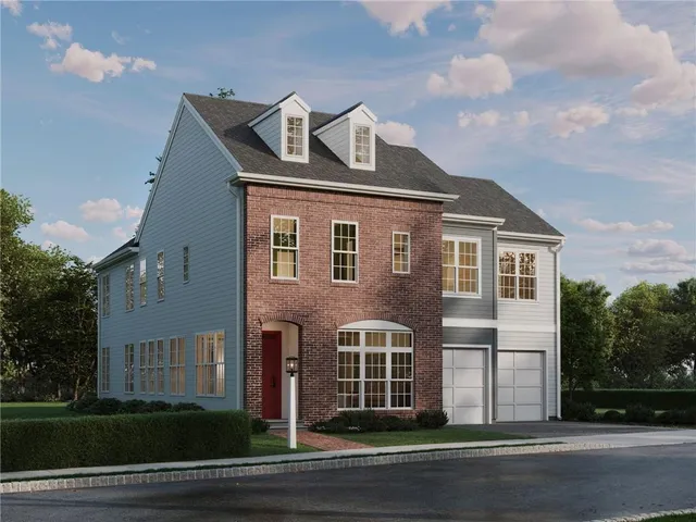 a front view of a house