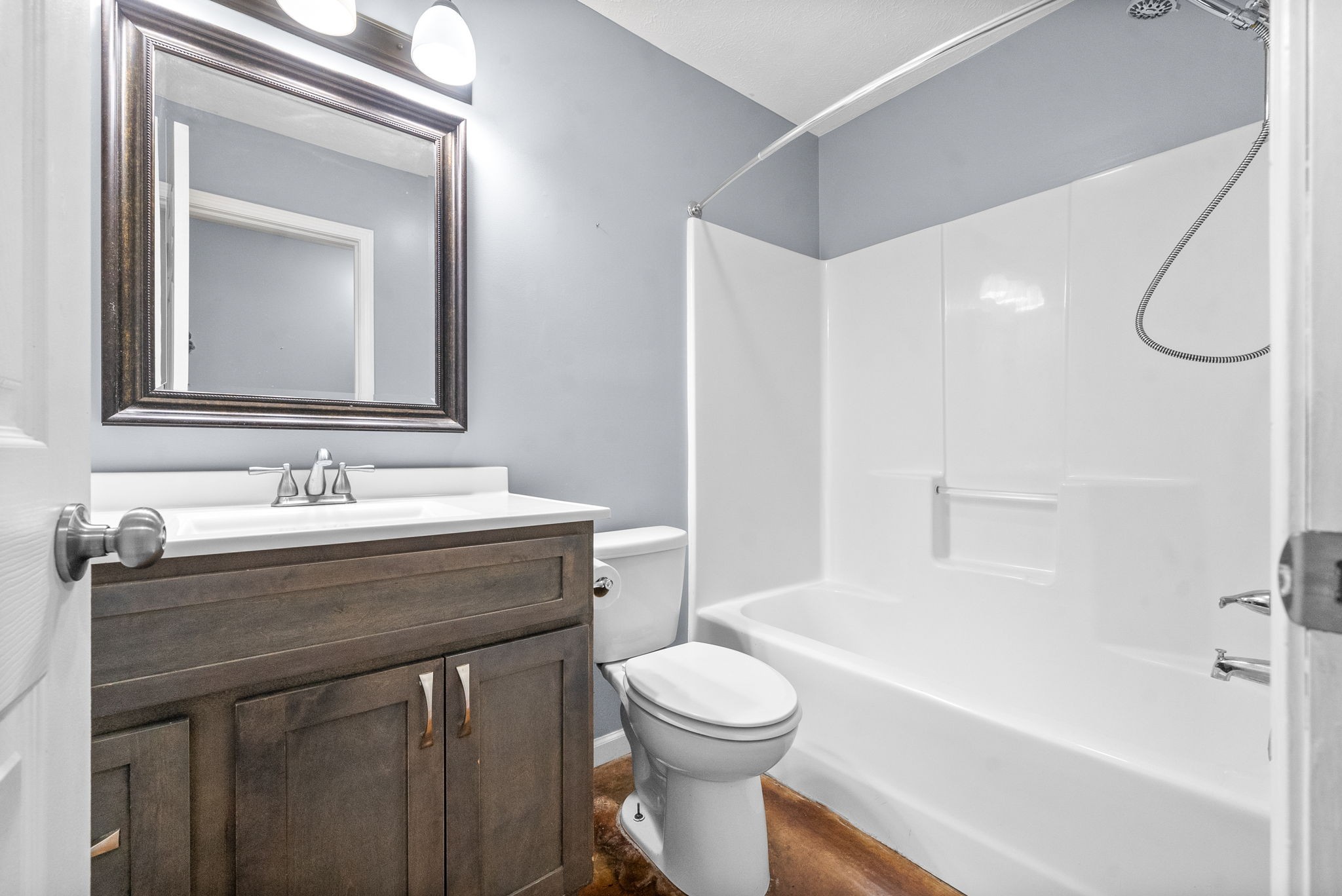 113 Tinsley Drive Pembroke, KY 42266 - Photo 21 of 28 a bathroom with a granite countertop sink toilet and shower