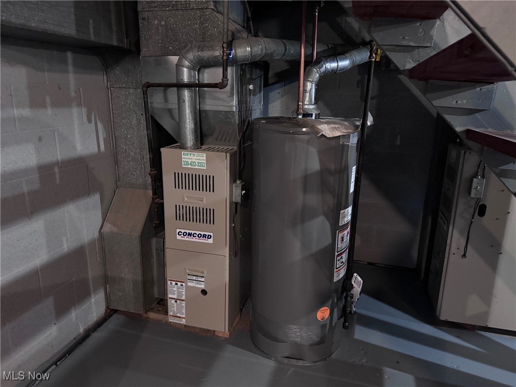 1719 Beryl Road Akron, OH 44312 - Photo 23 of 27 Utility room featuring water heater