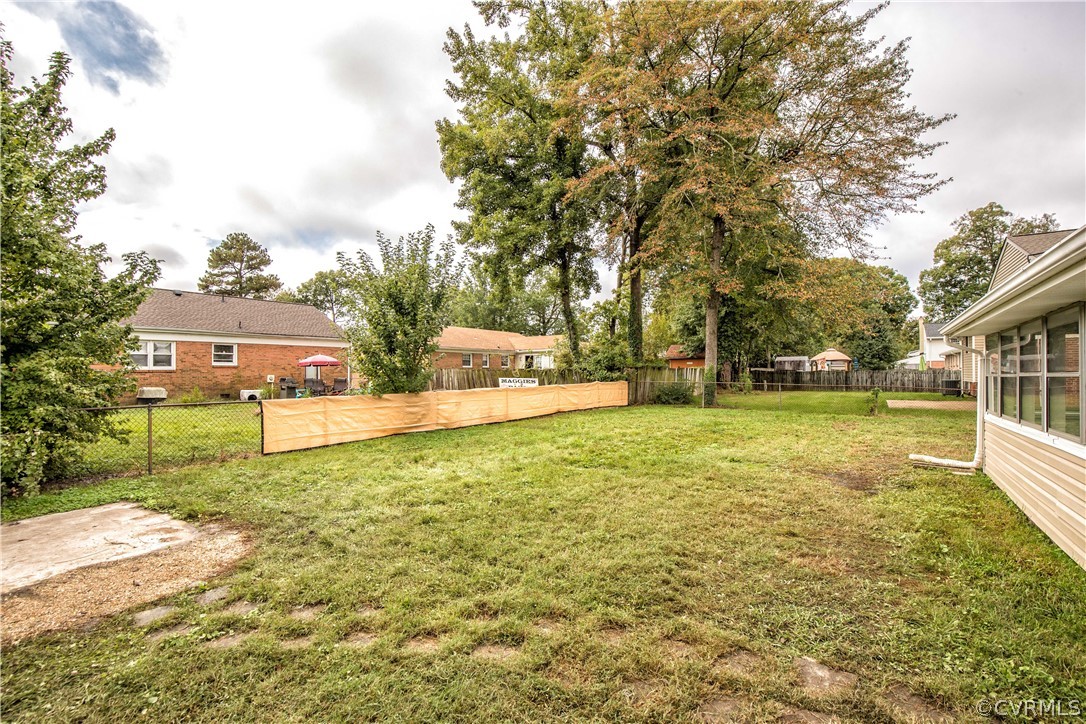 913 Yorkshire Road Colonial Heights, VA 23834 - Photo 26 of 26 Rear yard is fenced in, providing security for kid