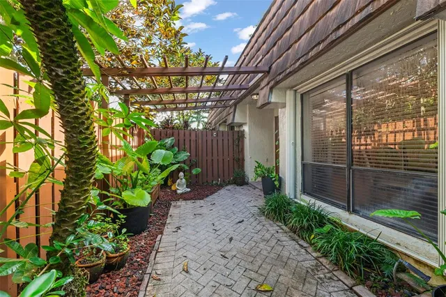 a view of a entryway door front of house