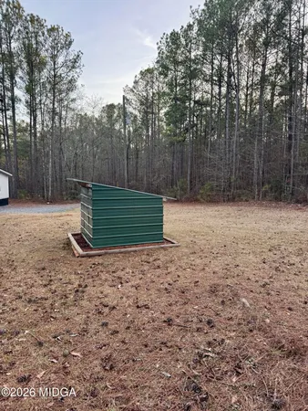 a backyard of a house