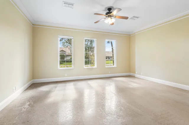 a view of a swimming pool with an outdoor space