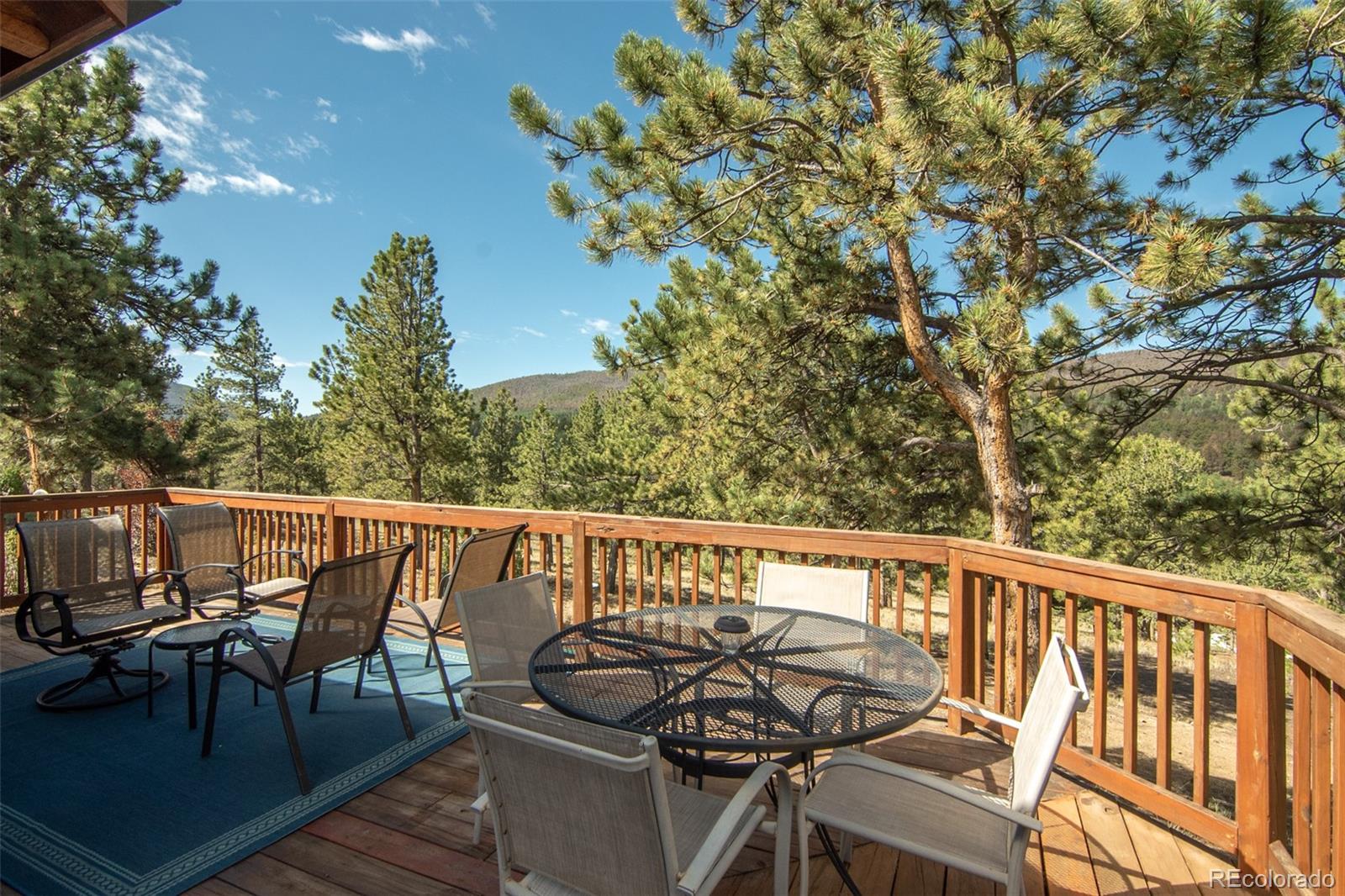 3296 Singletree Road Hartsel, CO 80449 - Photo 12 of 50 a view of a balcony with chairs