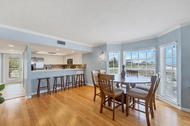 a kitchen with a stove and a microwave