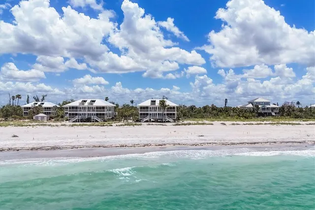 front view of a building with a street