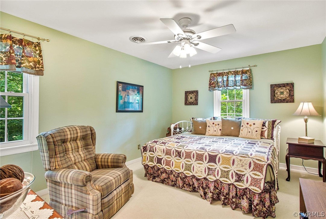 14209 Long Gate Road Midlothian, VA 23112 - Photo 25 of 36 a bedroom with a bed and balcony view