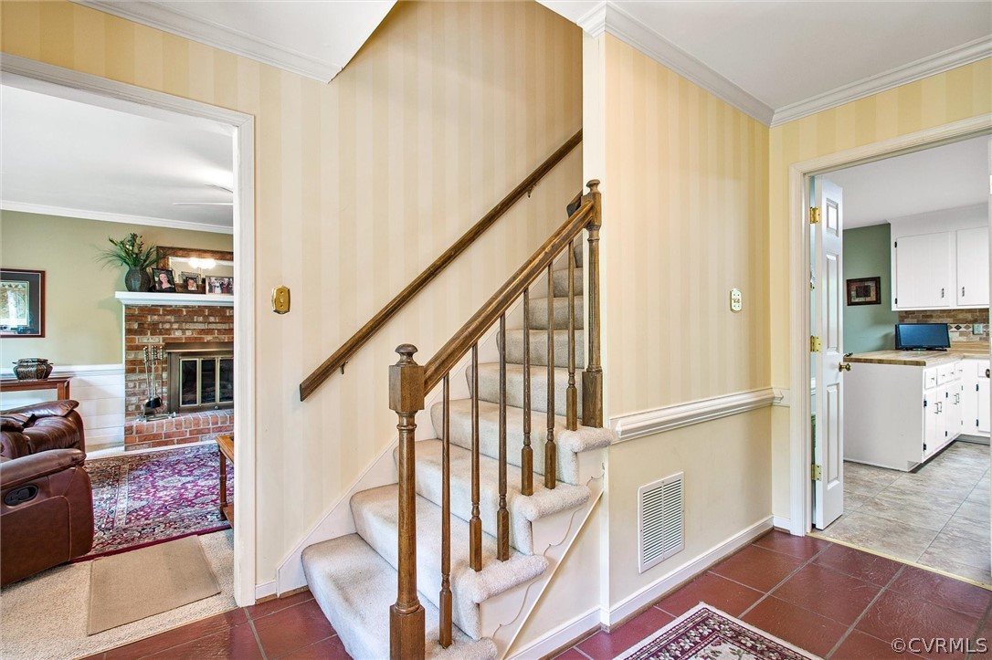 14209 Long Gate Road Midlothian, VA 23112 - Photo 7 of 36 a view of entryway and hall with wooden floor
