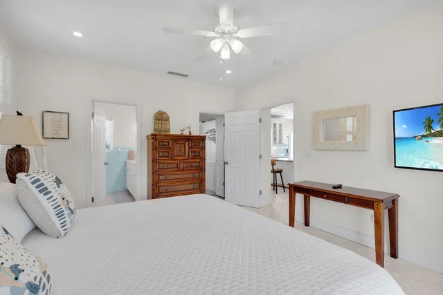 a view of swimming pool from a balcony