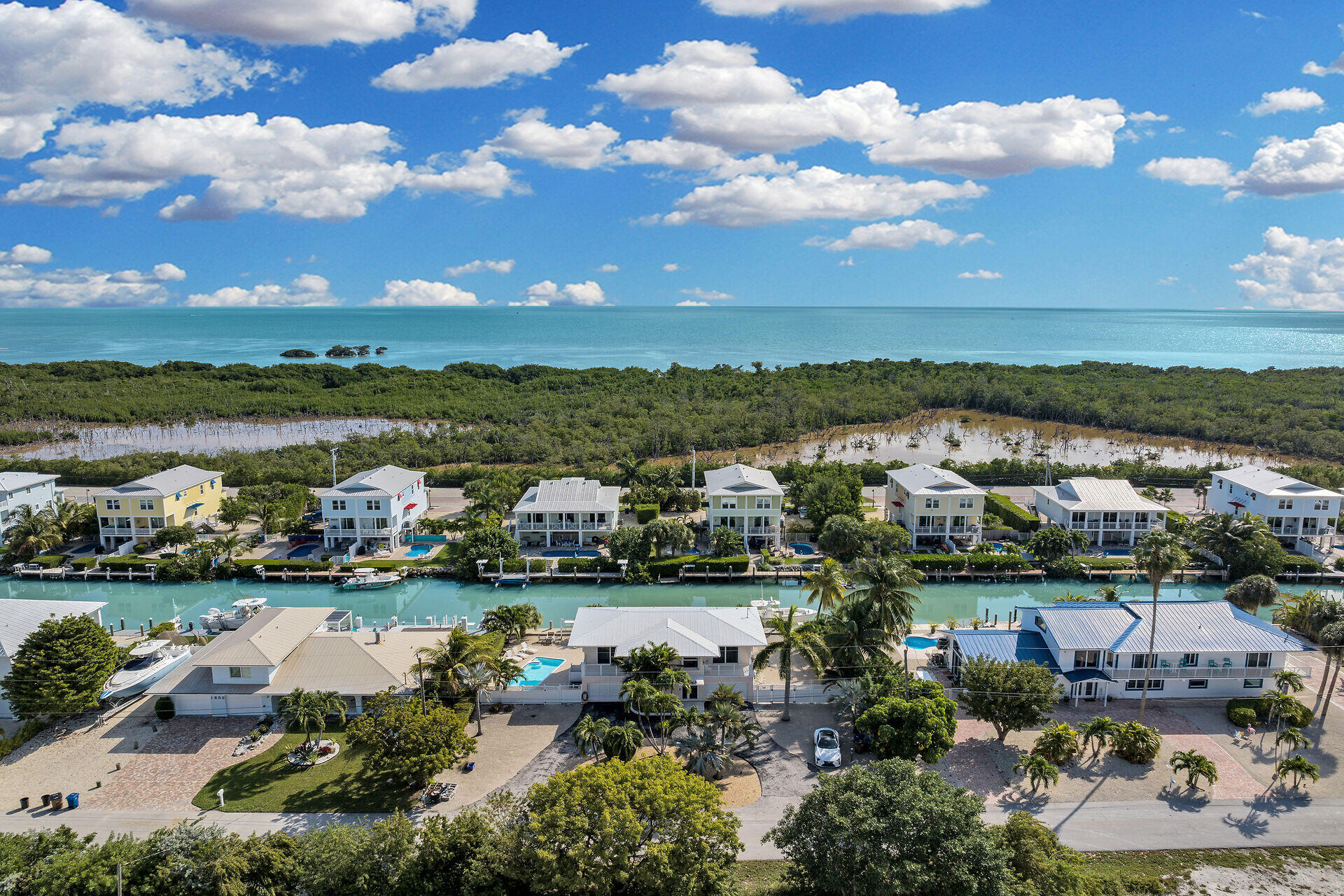 1850 Manor Lane Marathon, FL 33050 - Photo 38 of 67 an aerial view of residential houses with outdoor space