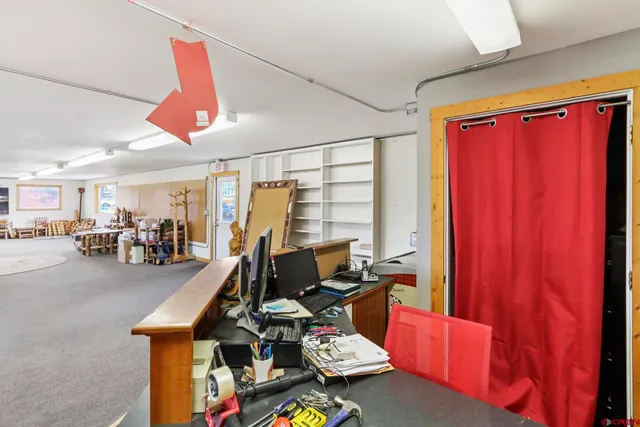 a room with furniture and a window