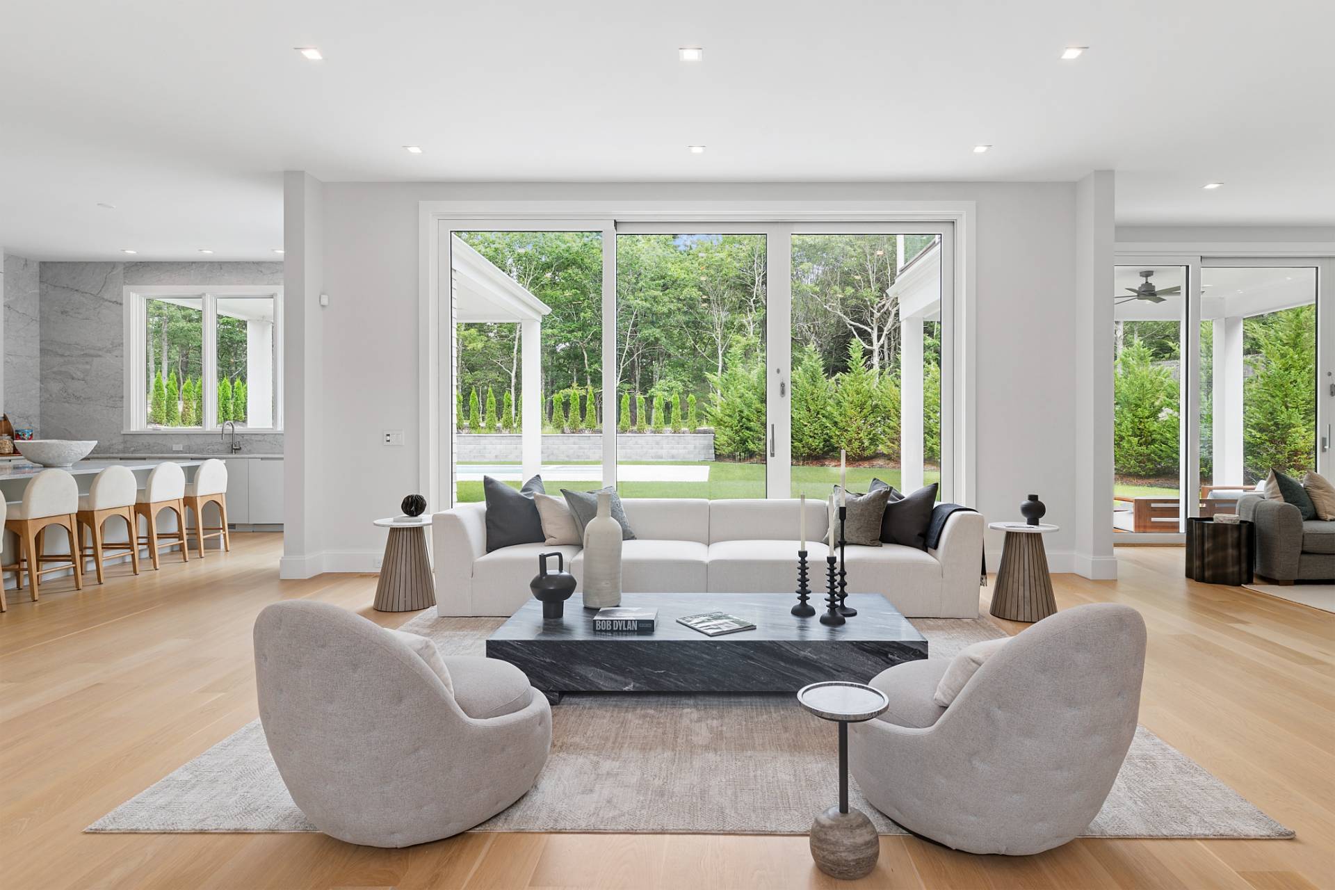 2061 Deerfield Road Sag Harbor, NY 11963 - Photo 5 of 33 a living room with furniture and large windows