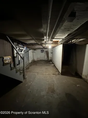 a view of a garage