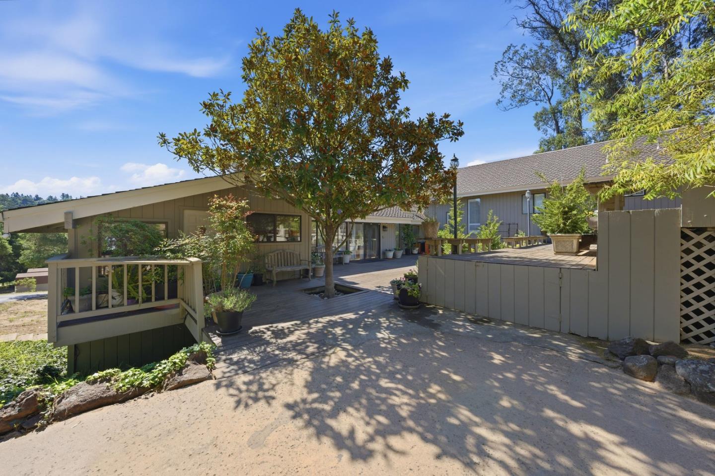 701 Day Valley Road Aptos, CA 95003 - Photo 38 of 43 a view of a backyard with sitting area