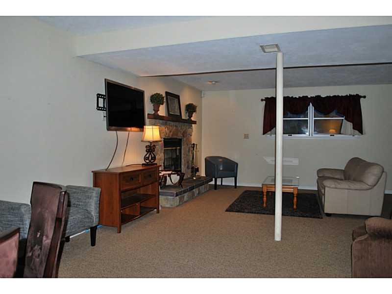 296 Sun Mine Road Sarver, PA 16055 - Photo 16 of 25 Family Room. Large finished lower level with stone fireplace, full bath and laundry.